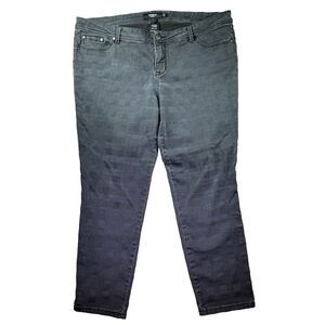 Torrid Jeans Womens 22 Black Checkered Rare Stretch Y2K Street Gorp Denim Casual